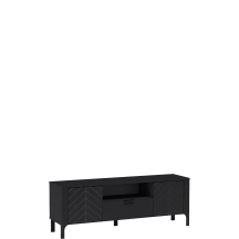 Szafka RTV MM-5 160 cm Czarna MALUMI CZARNY Podstawowe