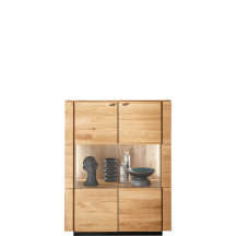 Kredens I drewniany dębowy z oświetleniem WZ-0623-030202 WZ-0623 Podstawowe