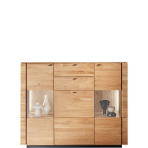 Kredens II drewniany dębowy z oświetleniem WZ-0623-040202 WZ-0623 Podstawowe