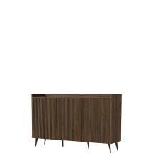 Komoda orzech trzydrzwiowa frezowane fronty ADEMO Podstawowe