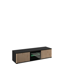 Szafka RTV Hickory Jackson / Czarny CAMERON Podstawowe