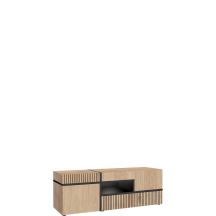 Szafka RTV z oświetleniem Hickory Jackson / Czarny CROSS HICKORY JACKSON Podstawowe