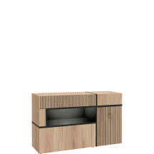 Komoda z oświetleniem Hickory Jackson / Czarny CROSS HICKORY JACKSON Podstawowe