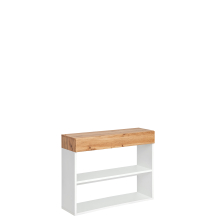 Konsolka wisząca z regałem TYP 08 Biały / Dąb Wotan EASY BIAŁY Podstawowe