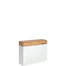 Konsolka wisząca z szafką na buty TYP 09 Biały / Dąb Wotan EASY Podstawowe