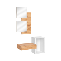 Zestaw mebli do przedpokoju EASY 1 Biały / Dąb Wotan EASY BIAŁY Podstawowe