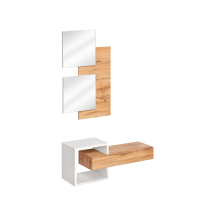 Zestaw mebli do przedpokoju EASY 2 Biały / Dąb Wotan EASY BIAŁY Podstawowe