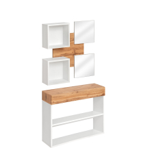 Zestaw mebli do przedpokoju EASY 4 Biały / Dąb Wotan EASY BIAŁY Podstawowe