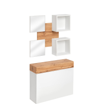 Zestaw mebli do przedpokoju EASY 5 Biały / Dąb Wotan EASY BIAŁY Podstawowe