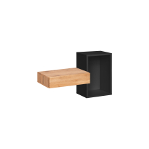 Konsolka wisząca i półka TYP 02 Czarny / Dąb Wotan EASY CZARNY Podstawowe