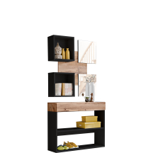 Zestaw mebli do przedpokoju EASY 4 Czarny / Dąb Wotan EASY CZARNY Podstawowe