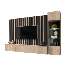 Meblościanka VERTI Hickory Jackson / Czarny Podstawowe