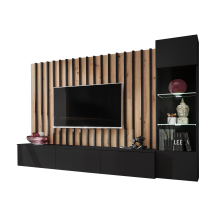 Meblościanka VERTI Czarny / Artisan Podstawowe