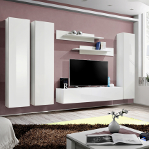 Meblościanka C1 Biały / Biały Połysk FLY BIAŁY / BIAŁY POŁYSK Podstawowe