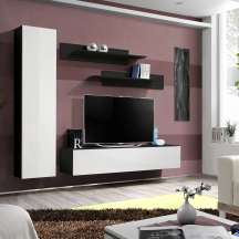 Meblościanka G1 Czarny / Biały Połysk FLY CZARNY / BIAŁY POŁYSK Podstawowe