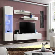 Meblościanka z oświetleniem G3 Biały / Biały Połysk FLY BIAŁY / BIAŁY POŁYSK Podstawowe