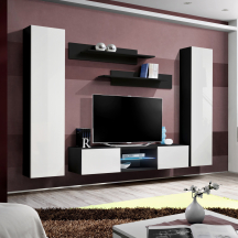 Meblościanka O1 Czarny / Biały Połysk FLY CZARNY / BIAŁY POŁYSK Podstawowe