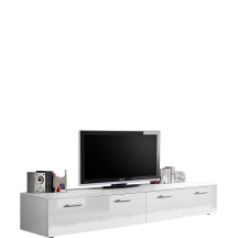 Szafka RTV DUO Biały Mat / Biały Połysk Podstawowe