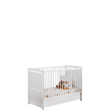 Łóżeczko niemowlęce TYMEK II Plus z materacem i szufladą Podstawowe