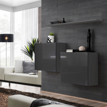 Zestaw dwóch komód SB1 Grafit Mat / Grafit Połysk SWITCH GRAFIT Podstawowe