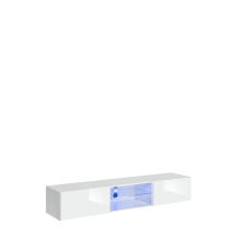 Szafka RTV 3 z oświetleniem Biały / Biały Połysk SWITCH BIAŁY Podstawowe