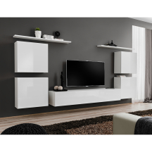 Meblościanka SWITCH SW 4 Biały / Biały Połysk SWITCH BIAŁY Podstawowe