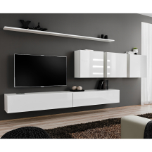 Meblościanka SWITCH SW 7 Biały / Biały Połysk SWITCH BIAŁY Podstawowe