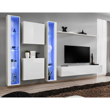 Meblościanka SWITCH SW 16 Biały / Biały Połysk SWITCH BIAŁY Podstawowe