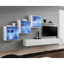 Meblościanka SWITCH SW 20 Biały / Biały Połysk SWITCH BIAŁY Podstawowe