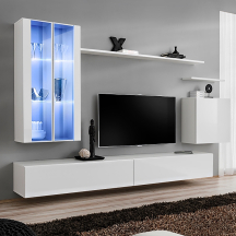 Meblościanka SWITCH SW 12 Biały / Biały Połysk SWITCH BIAŁY Podstawowe