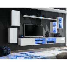 Meblościanka SWITCH SW 25 Biały / Biały Połysk SWITCH BIAŁY Podstawowe