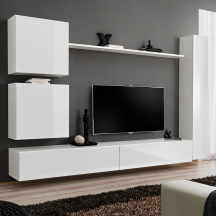 Meblościanka SWITCH SW 8 Biały / Biały Połysk SWITCH BIAŁY Podstawowe