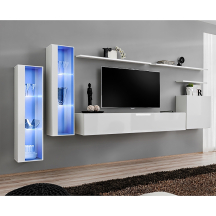 Meblościanka SWITCH SW 11 Biały / Biały Połysk SWITCH BIAŁY Podstawowe