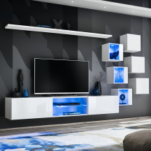 Meblościanka SWITCH SW 21 Biały / Biały Połysk SWITCH BIAŁY Podstawowe