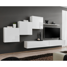 Meblościanka SWITCH SW 10 Biały / Biały Połysk SWITCH BIAŁY Podstawowe