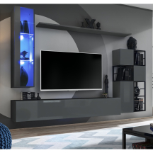 Meblościanka SWITCH SW M2 Grafit / Czarny SWITCH METAL Podstawowe