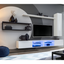 Meblościanka SWITCH SW M4 Biały / Czarny SWITCH METAL Podstawowe