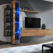 Meblościanka SWITCH SW M7 Wotan / Czarny SWITCH METAL Podstawowe