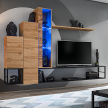 Meblościanka SWITCH SW M8 Wotan / Czarny SWITCH METAL Podstawowe