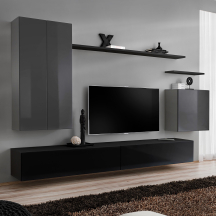 Meblościanka SWITCH SW 2 Grafit / Czarny SWITCH GRAFIT / CZARNY Podstawowe