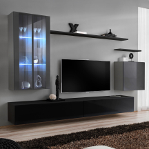 Meblościanka SWITCH SW 12 Grafit / Czarny SWITCH GRAFIT / CZARNY Podstawowe