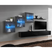 Meblościanka SWITCH SW 20 Grafit / Czarny SWITCH GRAFIT / CZARNY Podstawowe