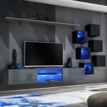 Meblościanka SWITCH SW 21 Grafit / Czarny SWITCH GRAFIT / CZARNY Podstawowe