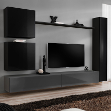 Meblościanka SWITCH SW 8 Czarny / Grafit SWITCH GRAFIT / CZARNY Podstawowe