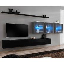 Meblościanka SWITCH SW 17 Czarny / Grafit SWITCH GRAFIT / CZARNY Podstawowe