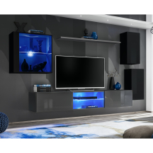 Meblościanka SWITCH SW 23 Czarny / Grafit SWITCH GRAFIT / CZARNY Podstawowe