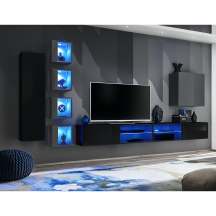 Meblościanka SWITCH SW 26 Czarny / Grafit SWITCH GRAFIT / CZARNY Podstawowe