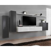 Meblościanka SWITCH SW 1 Grafit / Biały SWITCH GRAFIT / BIAŁY Podstawowe