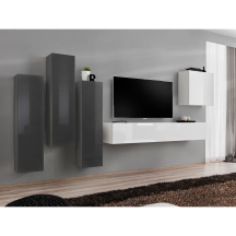 Meblościanka SWITCH SW 3 Grafit / Biały SWITCH GRAFIT / BIAŁY Podstawowe