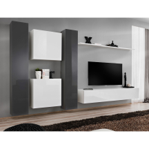 Meblościanka SWITCH SW 6 Grafit / Biały SWITCH GRAFIT / BIAŁY Podstawowe